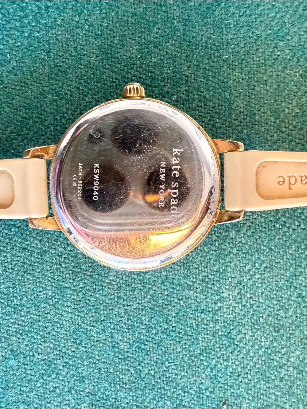 kate spade Leopard Print Strap Watch with Gold Case